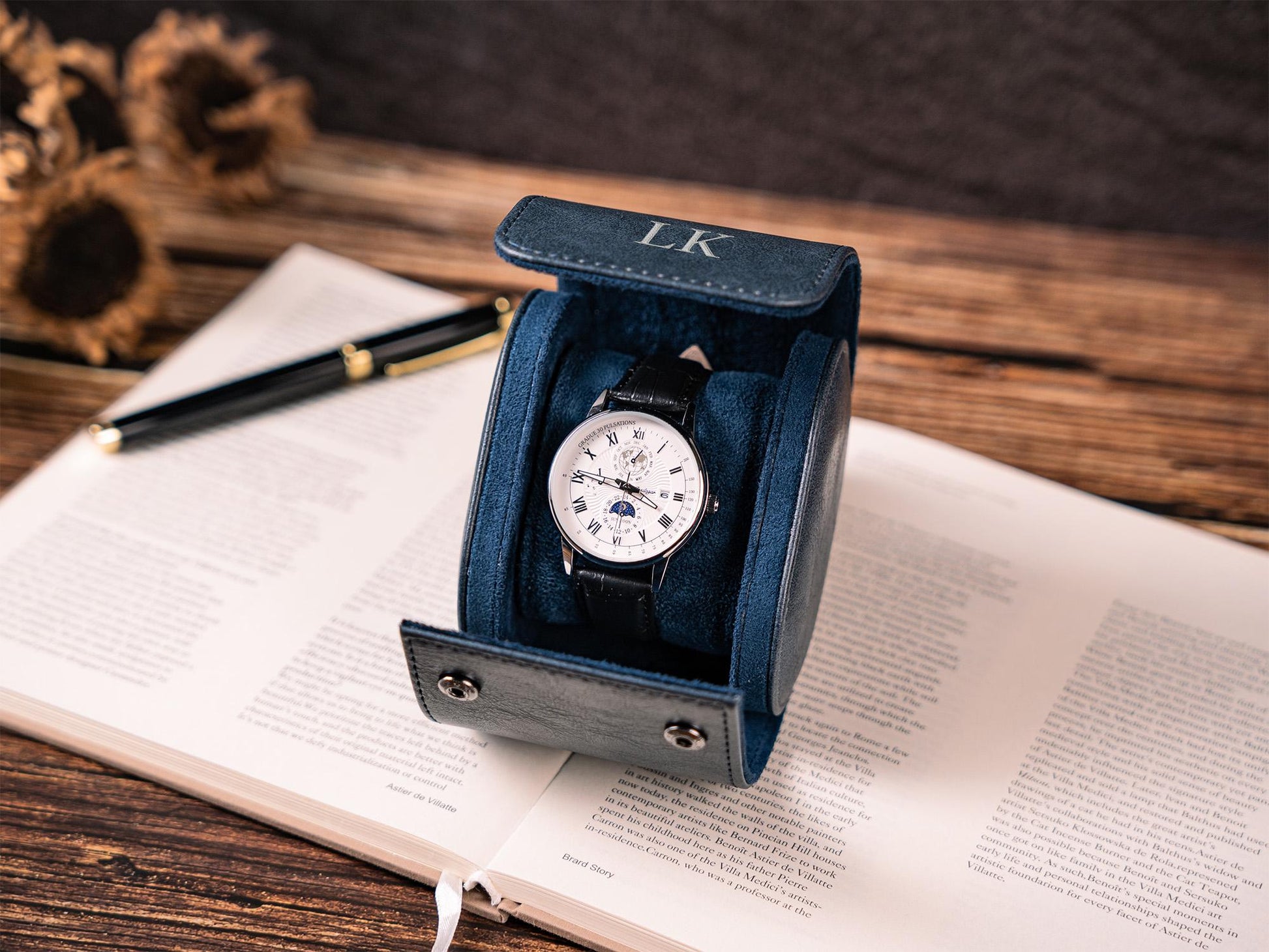 Personalized Watch Roll Leather, Watch Roll for Men, Watch Roll for 3, Corporate Gifts, Travel Watch Box, Groomsmen gift, Gift For Him